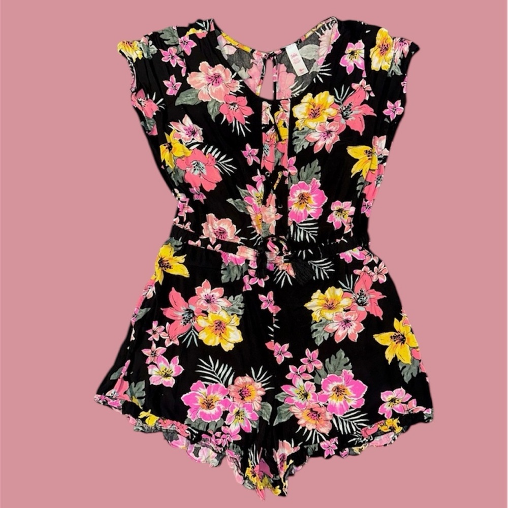 JUSTICE Floral Kids One Piece Romper
